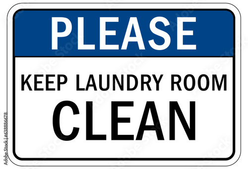 Laundry room sign and labels