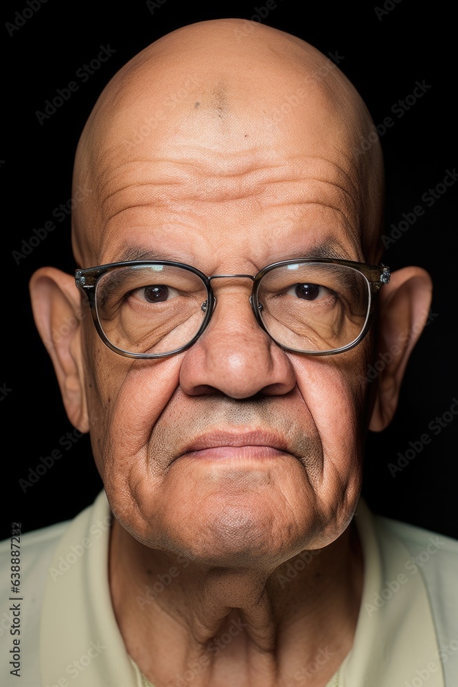 a cropped studio shot of a man with two heads wearing glasses a cropped studio shot of a man with two heads wearing glasses