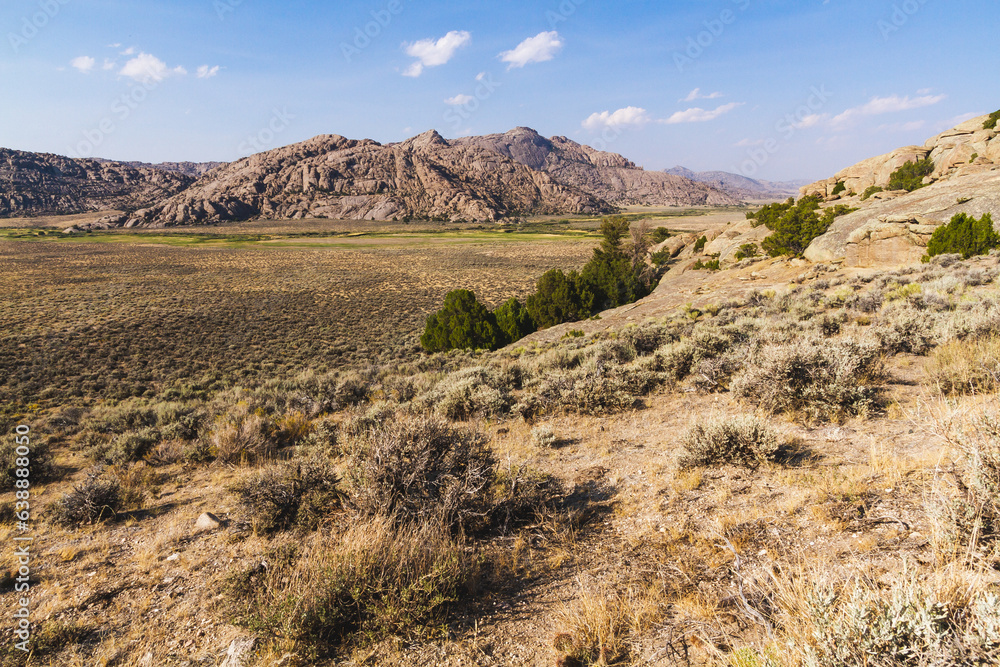 Wyoming Mountain Landscape with Wide Angle View Wyoming Mountain Landscape with Wide Angle View