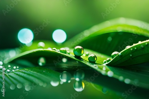 leaf with drops