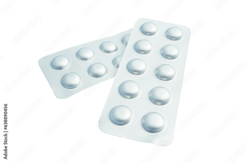 Medicine, tablets in silver packaging Medicine, tablets in silver packaging