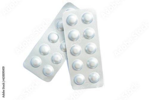 Foto Medicine, tablets in silver packaging