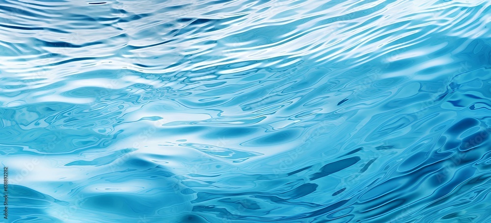 Background with water texture and blue ripples.
