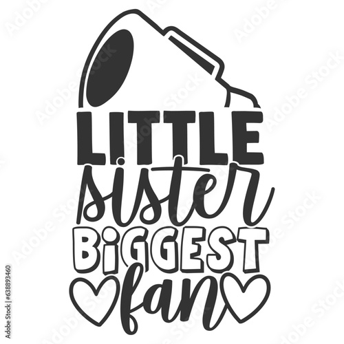 Little Sister Biggest Fan - Cheerleader Illustration