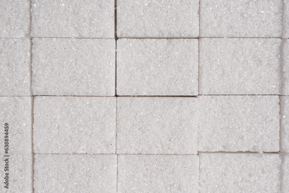 White sarakh cubes lying flat, background, texture White sarakh cubes lying flat, background, texture