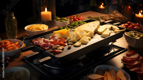 Delicious raclette party