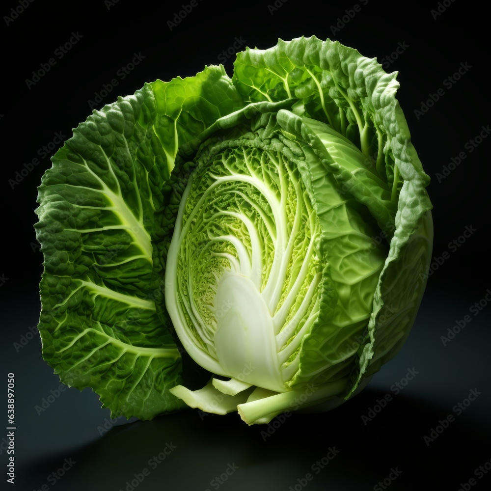 Fototapeta premium Cabbage Cut in Half 