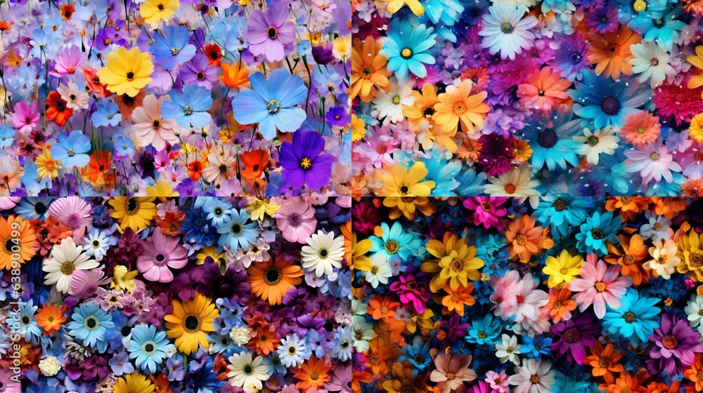 Colorful Sea of Flowers