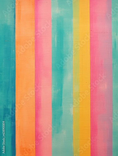 Colorful Striped Notebook: Paint Texture