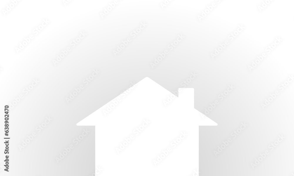 Fototapeta premium White house with empty space for text. Vector illustration.