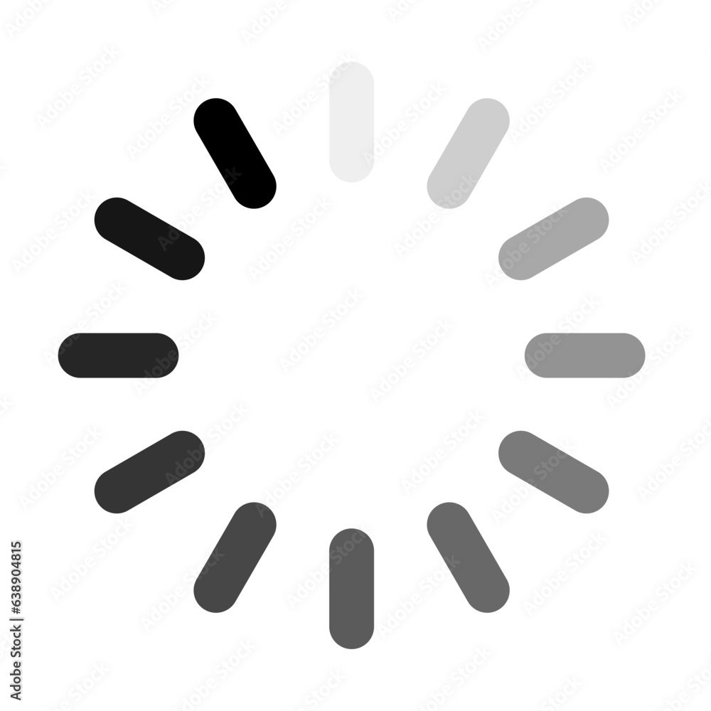 Waiting or loading icon. Loading black web icon. Vector clipart. Waiting or loading icon. Loading black web icon. Vector clipart.