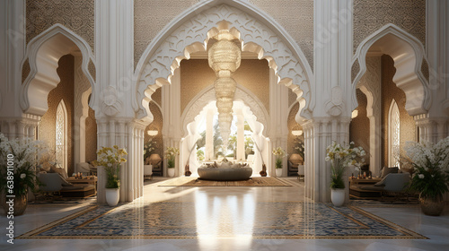 Arabic Entrance with Mosaic Tiles
