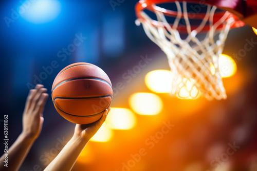 basketball ball. basketball game, generative AI, basketball world championship. NBA
