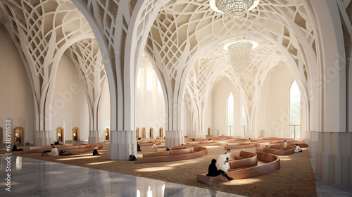 Interior Design of Modern Mosque