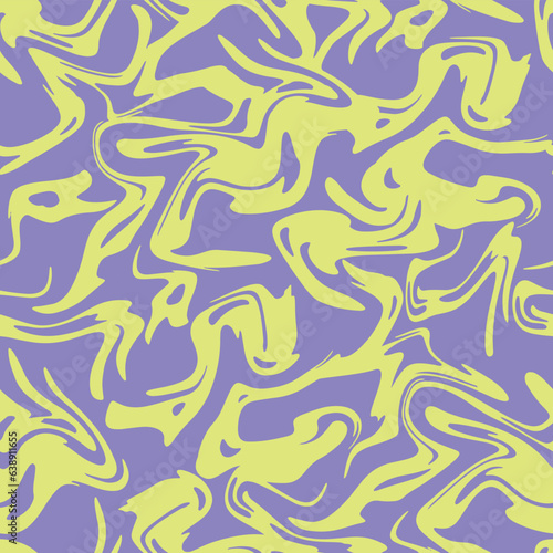 Yellow Liquid. Decorative vector seamless pattern. Repeating background. Tileable wallpaper print.