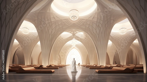 Interior Design of Modern Mosque