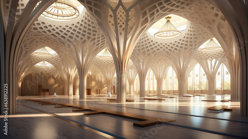 Minimalist Architecture of Interior Mosque