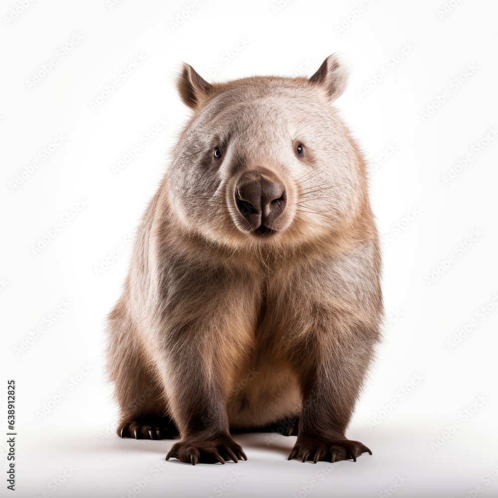wombat isolated on a white background wombat isolated on a white background