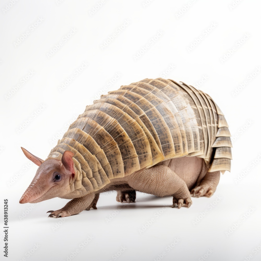 Fototapeta premium Armadillo isolated in a white background