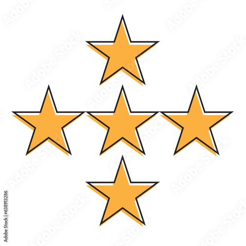 Five stars icon