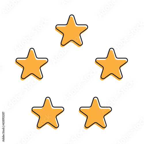 Five stars icon