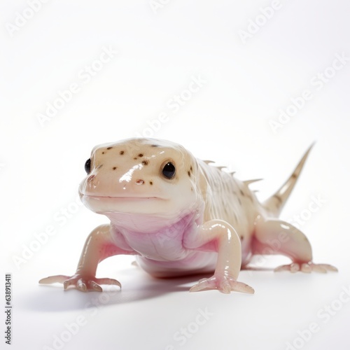 Axolotl isolated in a white background