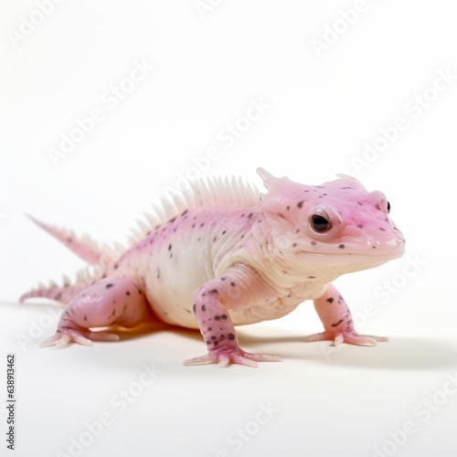 Axolotl isolated in a white background