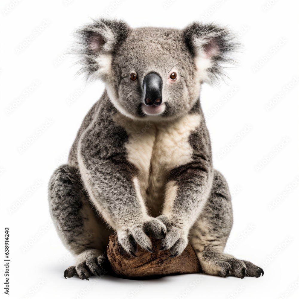 Koala isolated in a white background Koala isolated in a white background