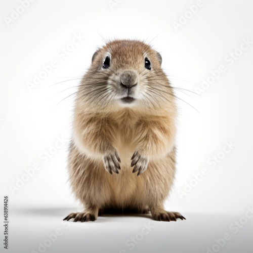 Lemming isolated in a white background