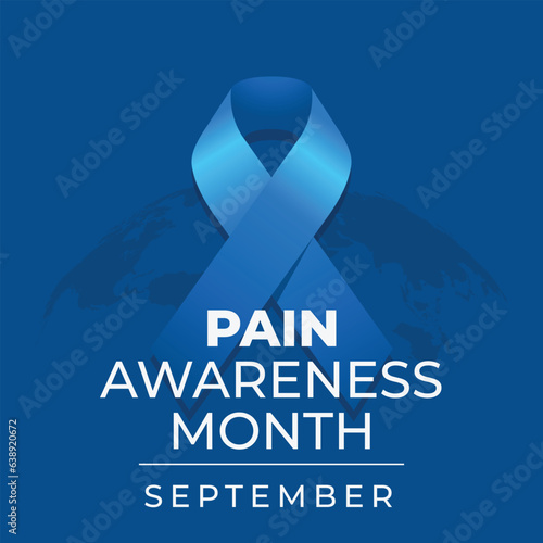 vector graphic of Pain Awareness Month good for Pain Awareness Month celebration. flat design. flyer design.flat illustration.