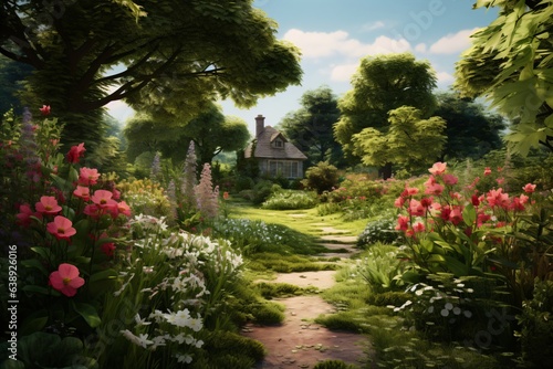 A beautiful garden illustration