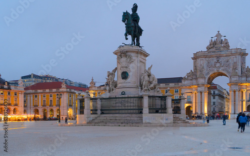 Commerce square in Lisbon, Portugal
