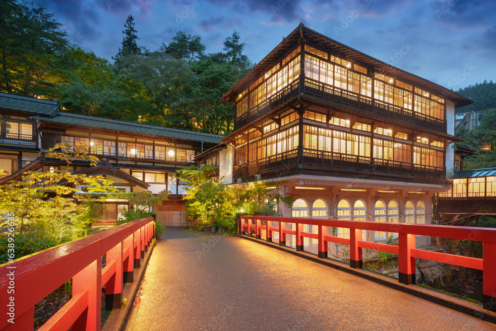 Shima Hot Springs, Japan at Blue Hour Shima Hot Springs, Japan at Blue Hour