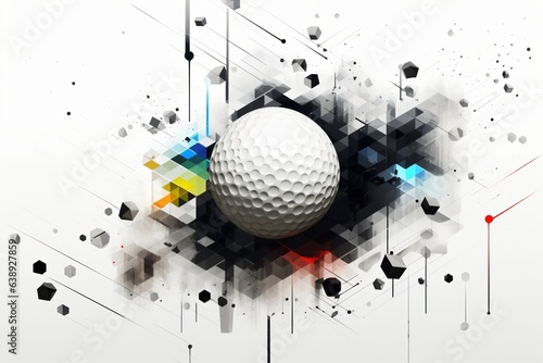 Fototapeta Naklejka Na Ścianę i Meble -  Golf wallpaper abstract