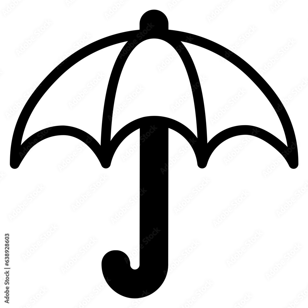 Autumn, Fall, Protection, Rain, Umbrella, Weather Icon, Solid style icon vector illustration, Suitable for website, mobile app, print, presentation, infographic and any other project. Autumn, Fall, Protection, Rain, Umbrella, Weather Icon, Solid style icon vector illustration, Suitable for website, mobile app, print, presentation, infographic and any other project.