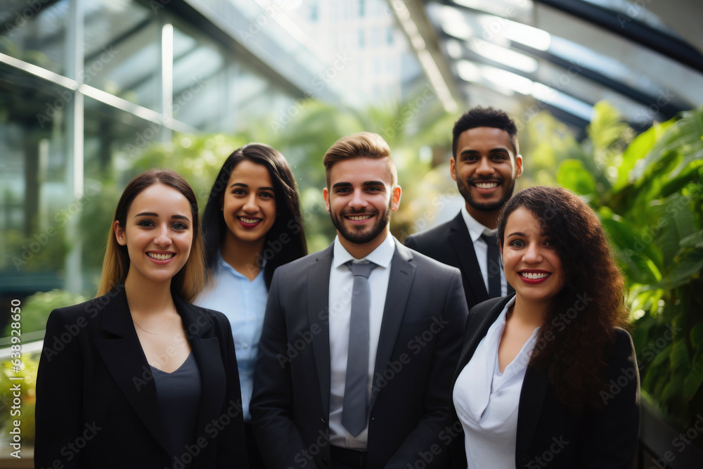 Obraz premium Inclusive Workplace with Office Workers
