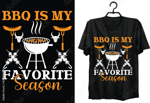 BBQ T-shirt Design. Funny Gift Item BBQ T-shirt Design For All People And BBQ Lovers. Grilling T-shirt Design.
