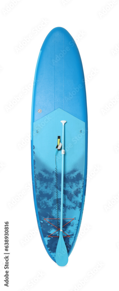 One SUP board isolated on white. Water sport One SUP board isolated on white. Water sport