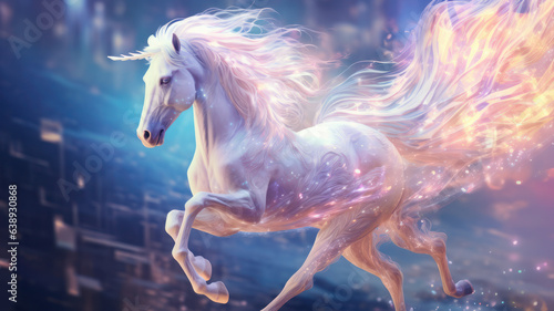 Enchanted Transparence  A Magical Journey with the Ethereal Equine