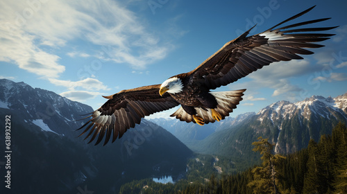 Picture of flying eagle