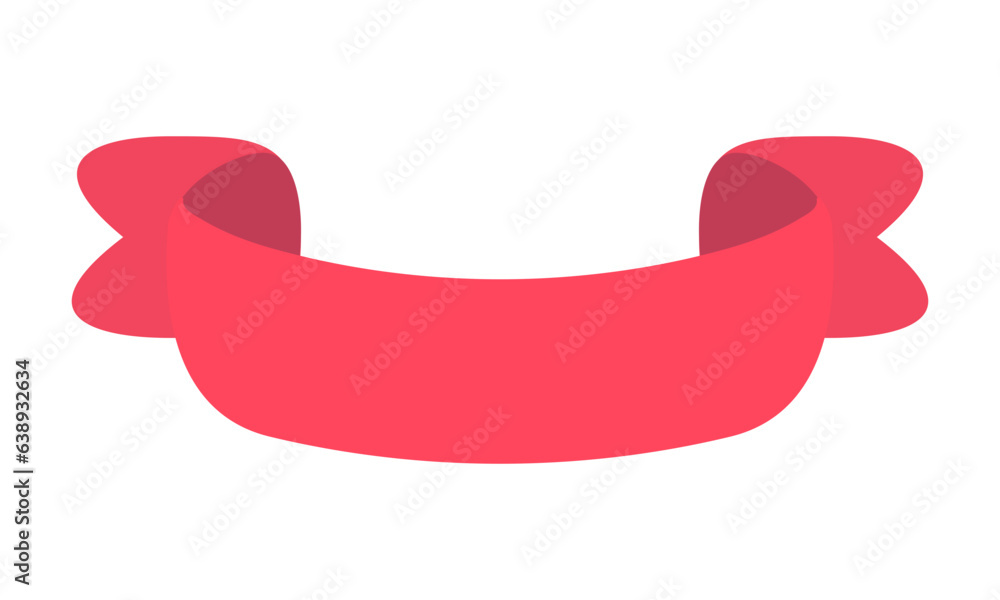 ribbon banner red fluttering for decorating a cute text frame ribbon banner red fluttering for decorating a cute text frame