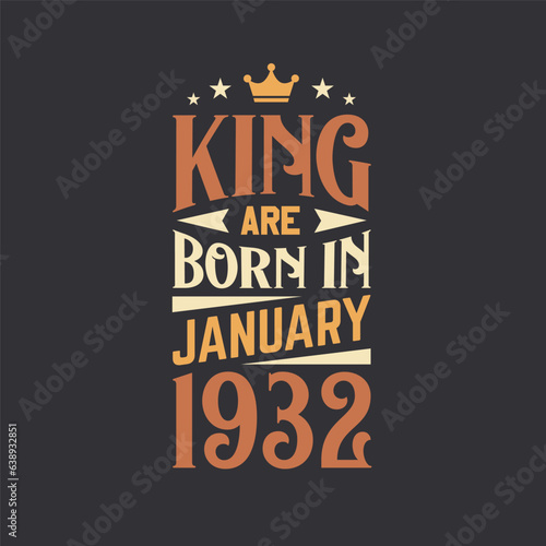 King are born in January 1932. Born in January 1932 Retro Vintage Birthday