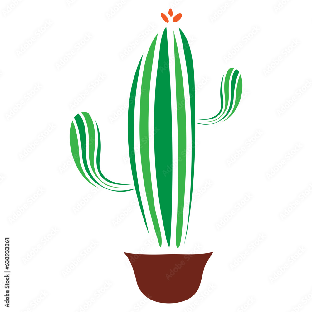 the cactus icon vector illustration the cactus icon vector illustration