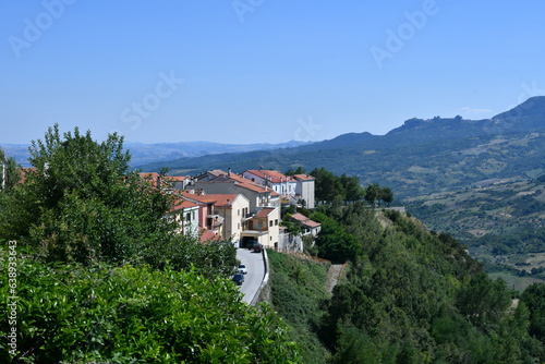 Wallpaper Mural Panoramic view of Agnone, an old village in the mountains of the province of Isernia, Italy. Torontodigital.ca