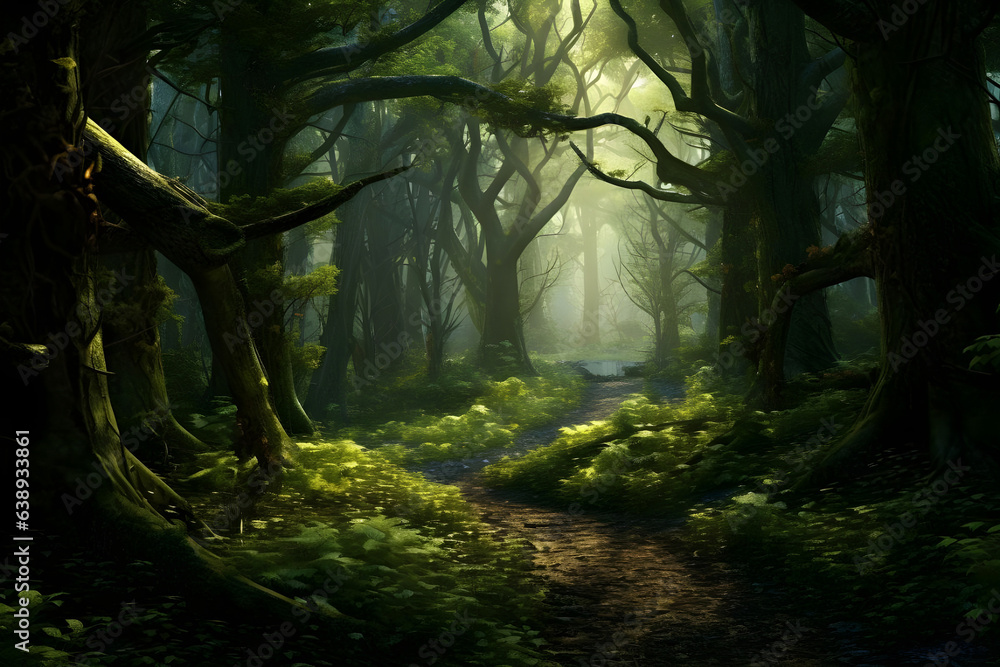 Naklejka premium Beautiful rainforest