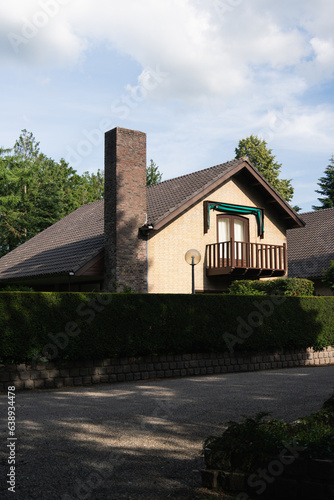 Dutch country house surrounded by greenery