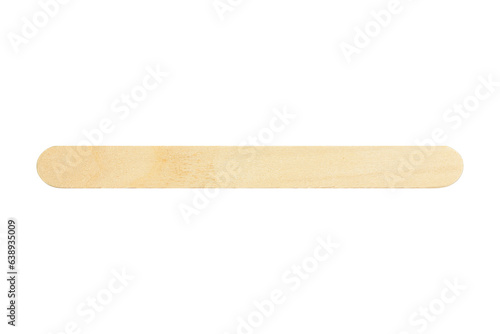 wooden ice cream stick isolated from background