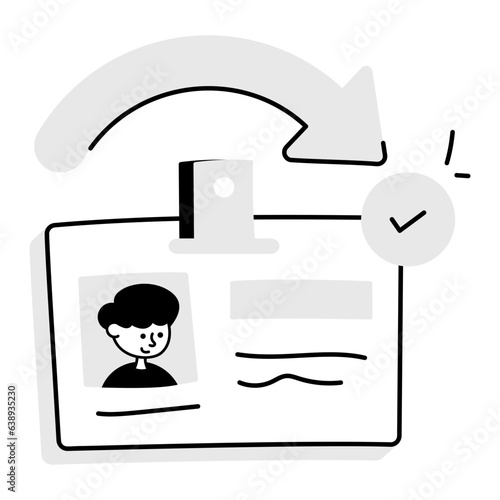Slika na platnu Employee Card