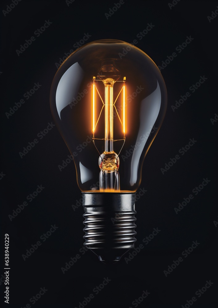 Award-winning studio photography of a modern light bulb, vertical orientation Award-winning studio photography of a modern light bulb, vertical orientation