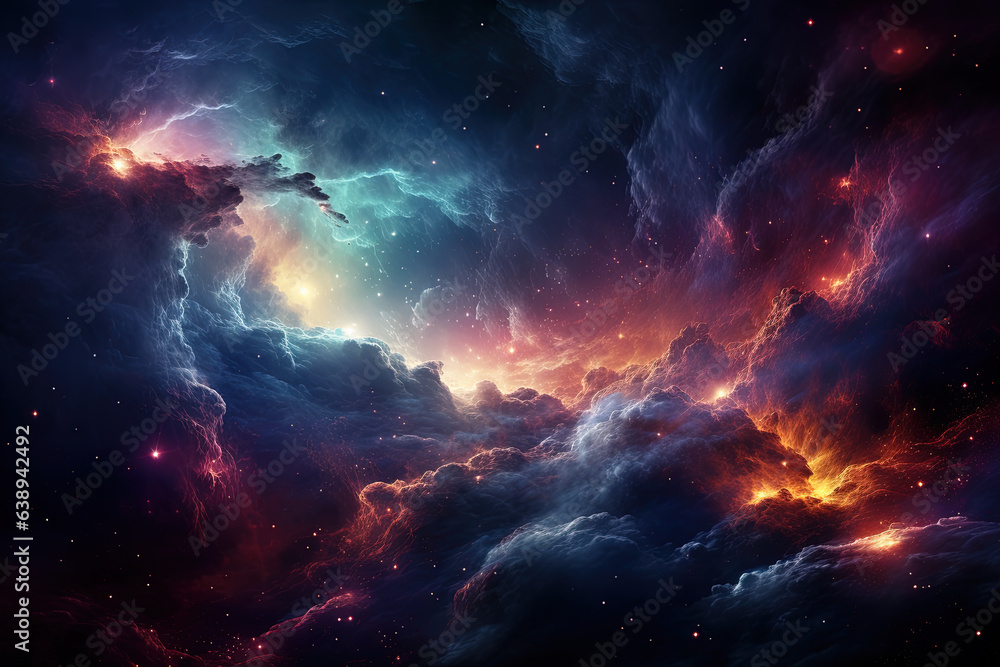 Abstract illustration, Colorful space galaxy cloud nebula. Stary night cosmos. Universe science astronomy. Supernova background wallpaper. Contrasting heaven and hell concept art Abstract illustration, Colorful space galaxy cloud nebula. Stary night cosmos. Universe science astronomy. Supernova background wallpaper. Contrasting heaven and hell concept art